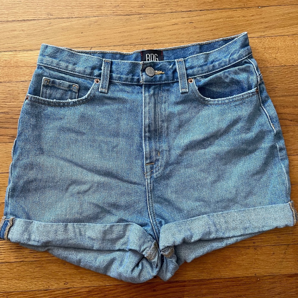 BDG mom high rise jean shorts